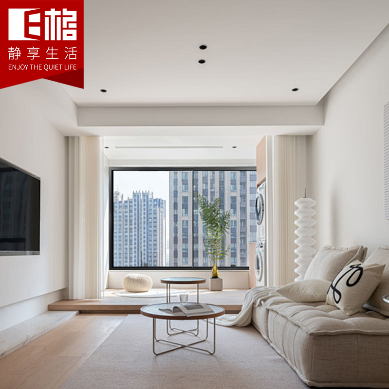 E格靜然120S推拉窗斷橋鋁合金隔斷封陽臺隔音隔熱門窗 